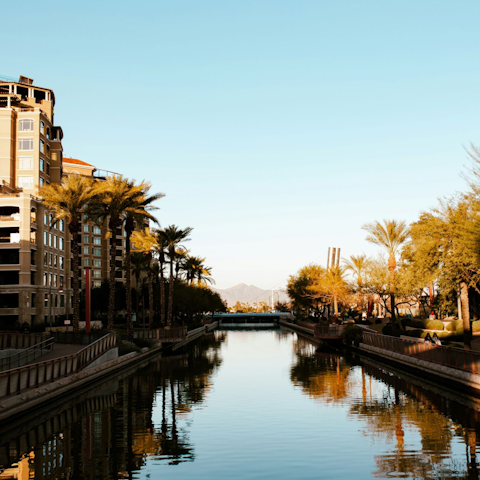 Explore the area, including nearby Scottsdale Waterfront