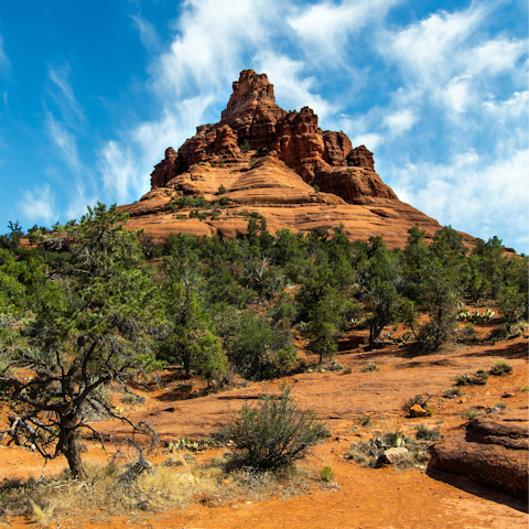Hike along the Bell Rock Trail, a short drive away