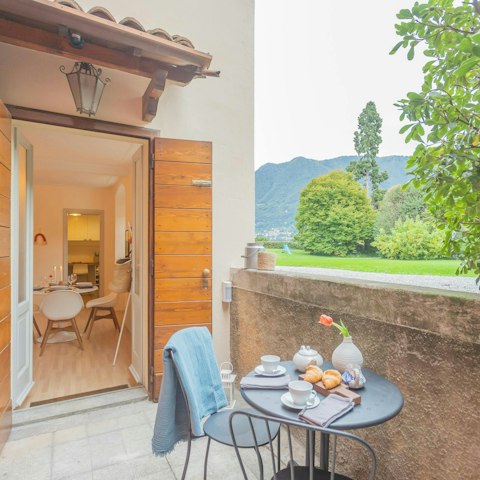 Wake up to breakfast on your private terrace