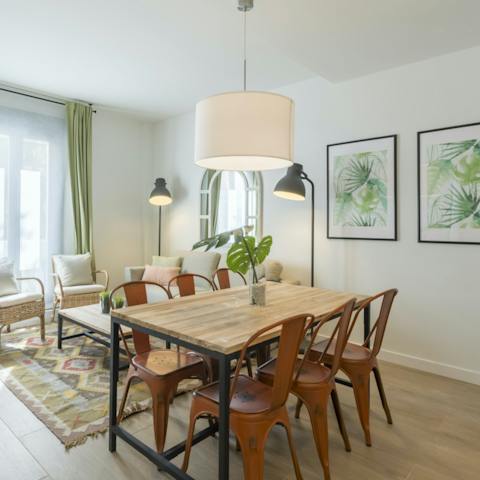 Serve drinks and tapas at home or wander to a nearby restaurant