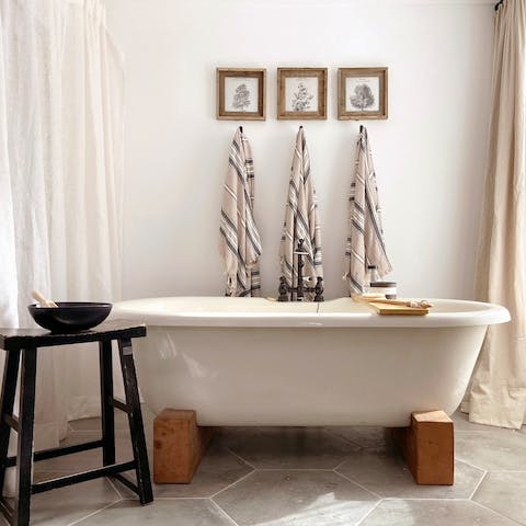 Light some candles and run yourself a bath