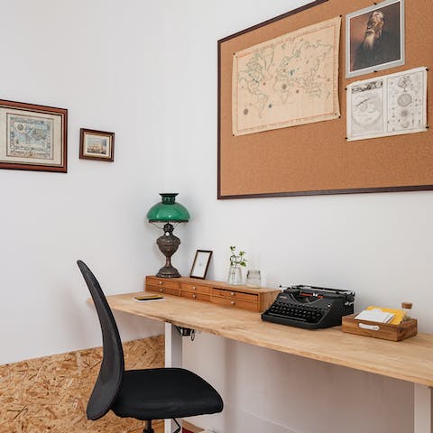 Catch up on work between adventures in the dedicated office