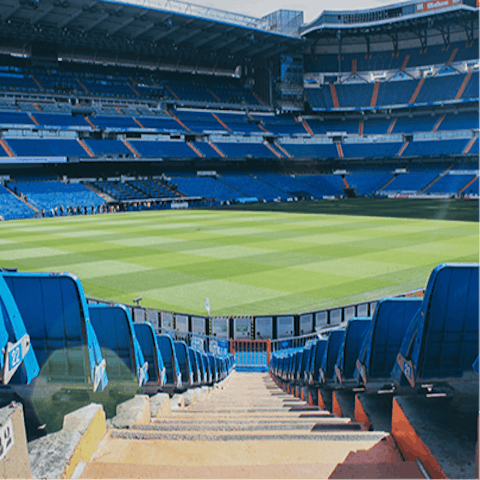 Take in a game at the iconic Santiago Bernabéu Stadium