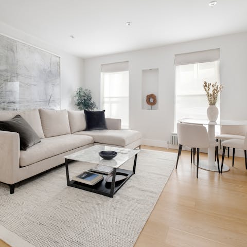 Enjoy the feeling of total relaxation in the living room