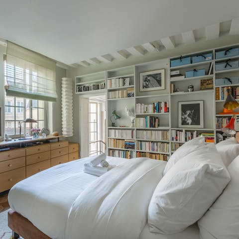 Wake up to views of the beautiful Parisian buildings