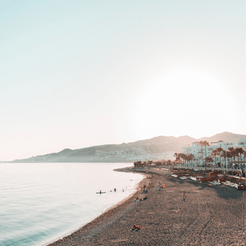 Set off along the coast in search of sun-soaked beaches
