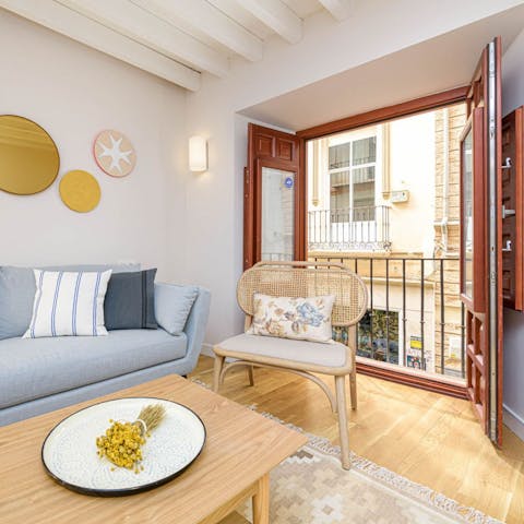Open up the doors and let the ambience of Andalusia's capital float up from the streets below