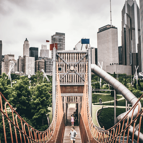 Hang out at the lakefront Grant Park, a local favourite