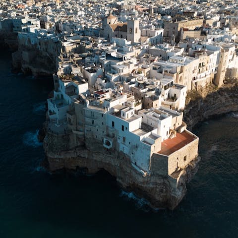 Explore the maze-like old town of nearby Bari