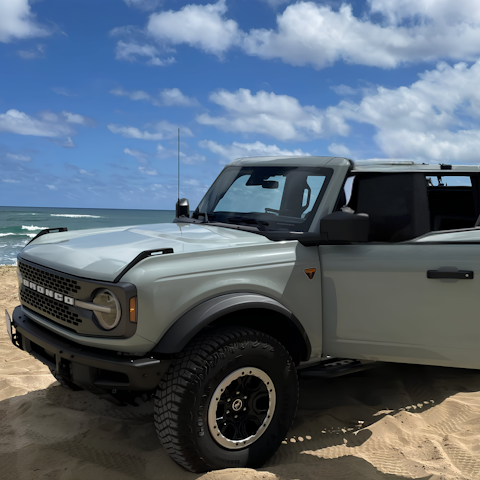 Rent an SUV Bronco through your host, and travel in style