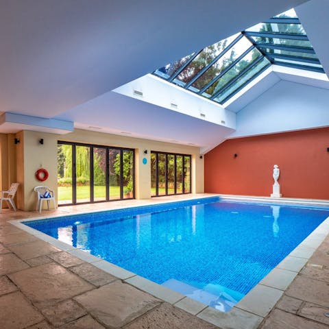 Splash about in the shared swimming pool – the kids will love it