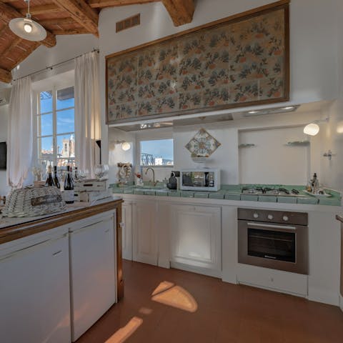 Use the family recipe folder in the kitchen to whip up Italian dishes