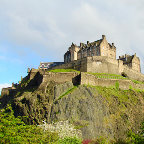 Discover Edinburgh Castle – a twenty-five-minute walk away