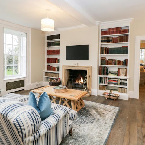 Sit by the open fire and play some board games when the Gloucestershire weather turns colder
