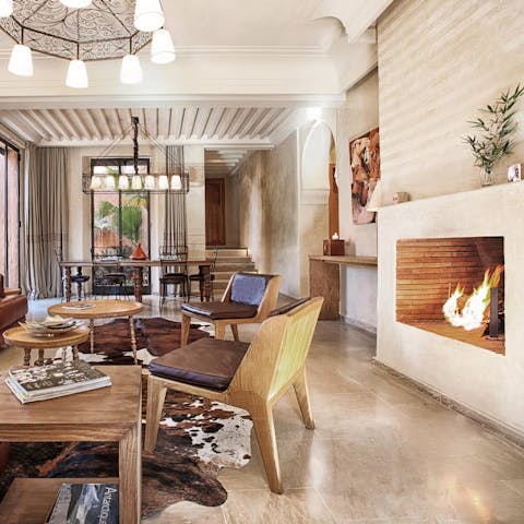 Get your glow on beside the fire in winter months