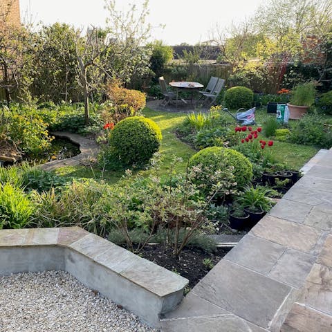Sip a glass of local cider in the garden