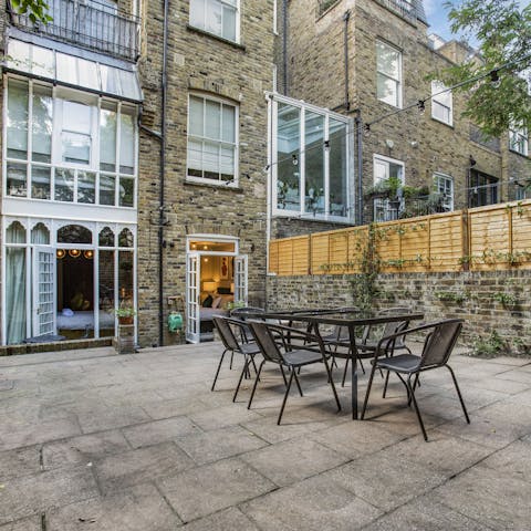Spend a summer evening unwinding in the garden