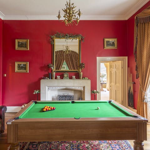 Keep yourselves entertained with a friendly competition of pool