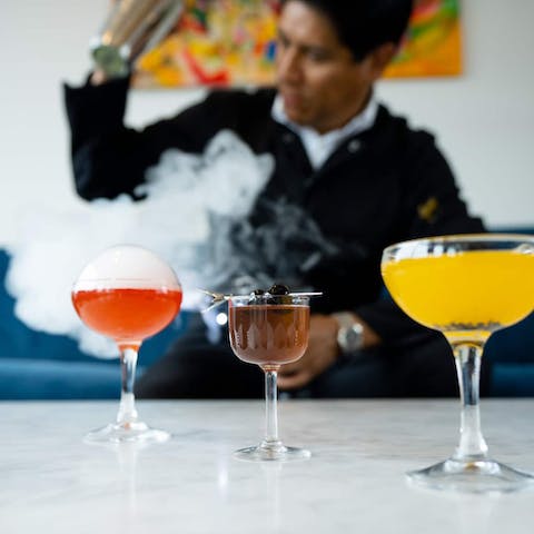 Let a professional chef and mixologist take the reins for the evening