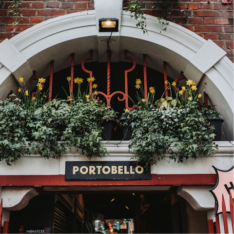 Visit Notting Hill's iconic Portobello Road markets
