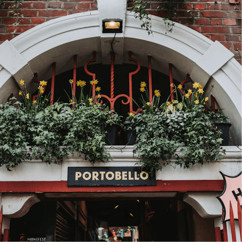 Visit Notting Hill's iconic Portobello Road markets