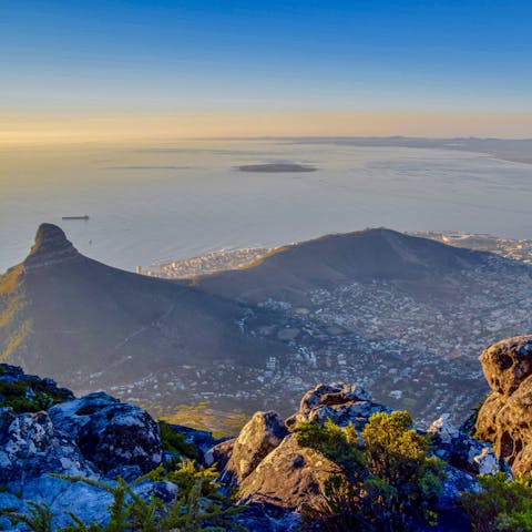 Take in the incredible view from the Table Mountain Aerial Cableway