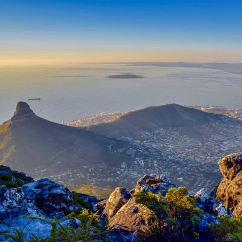 Take in the incredible view from the Table Mountain Aerial Cableway