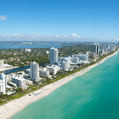 Soak up the ocean breeze from the shores of Miami Beach