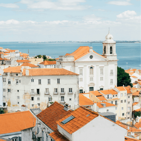 Head into the centre of Lisbon for sightseeing and shopping