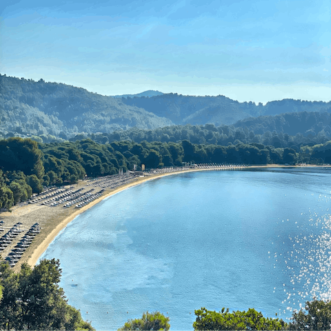 Start your mornings with a stroll along Vasilias Beach, 600 metres from your doorstep