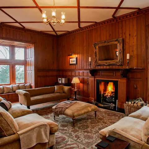 Gather around the fire in the evenings after a day of exploring the Highlands