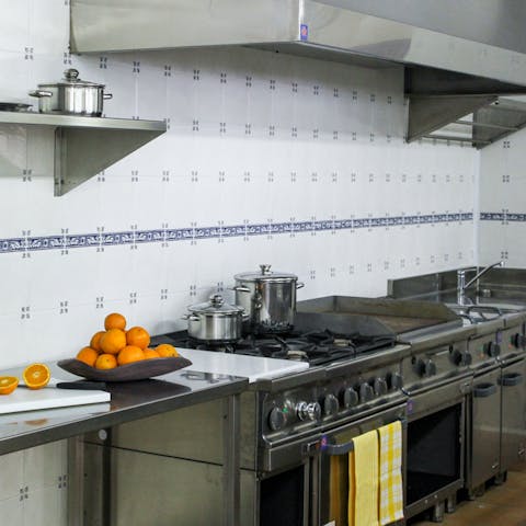 Rustle up something special in the kitchen or hire a private chef to do all the cooking for you