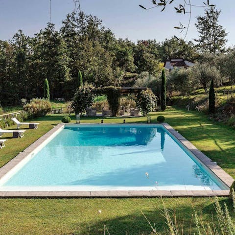 Spend blissful afternoons relaxing by the pool