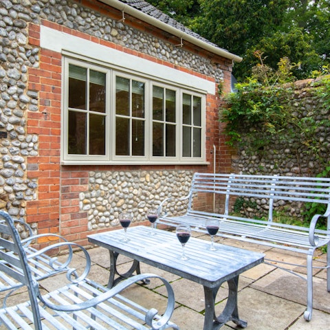 Relax in the privacy on your enclosed patio garden