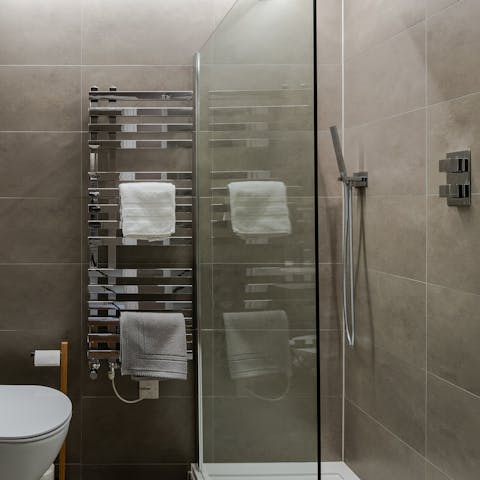 Pamper yourself in the hotel-like bathroom