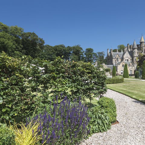 Walk in thirty-two acres of manicured parkland