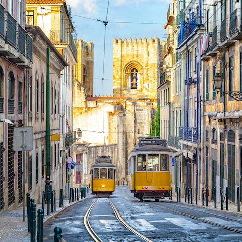Explore the narrow and winding streets of Lisbon (and ride the famous Tram 28)