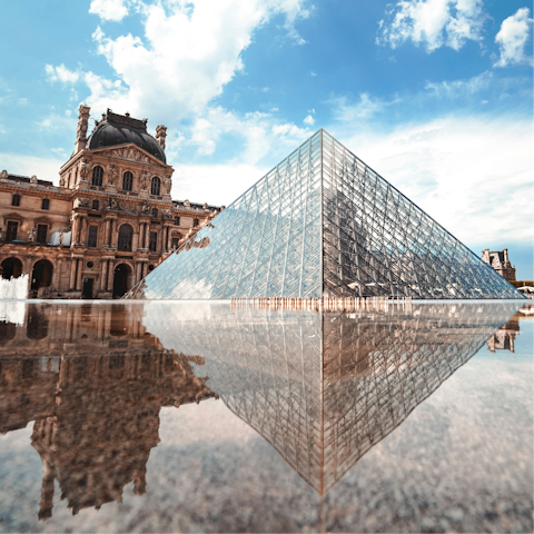 Spend the afternoon at the Louvre, a twenty-minute stroll