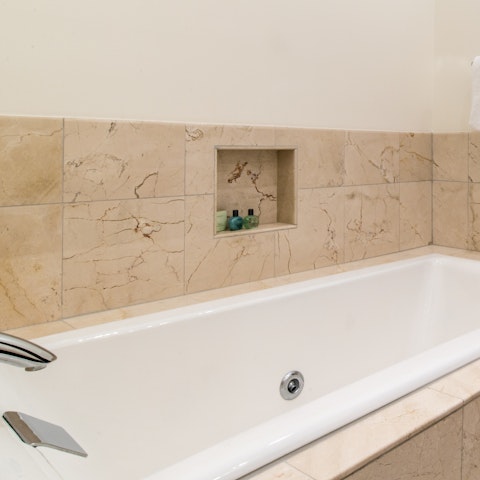 Soak in one of the jet bathtubs