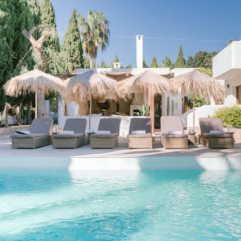 Embrace the VIP vibe of the private pool