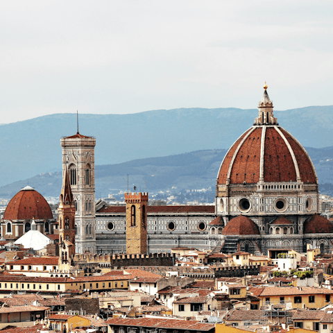 Wander to the Duomo, Florence's most iconic landmark, just a few minutes down the street