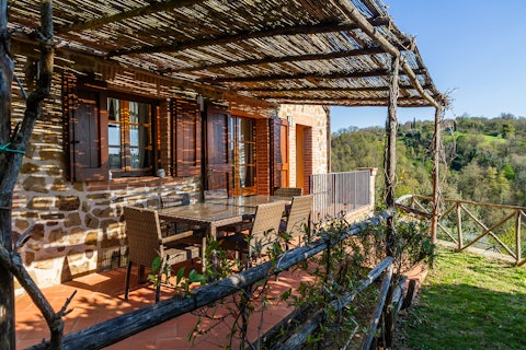 Dine with friends or family on the charming veranda