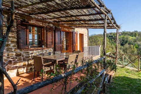 Dine with friends or family on the charming veranda