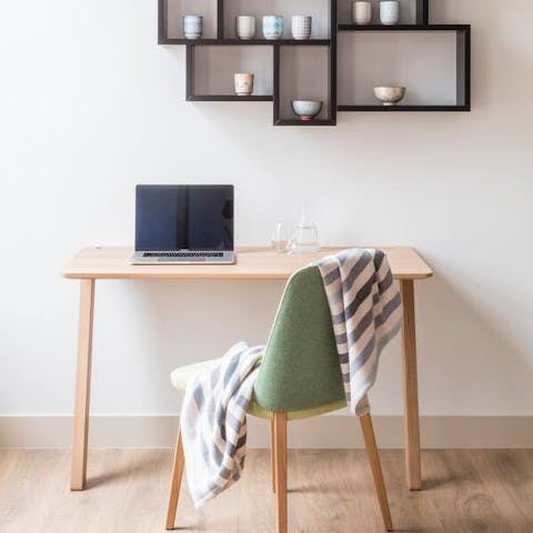Catch up on emails at the desk
