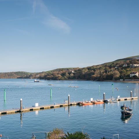 Drink in the estuary views from the large terrace and bedroom balconies