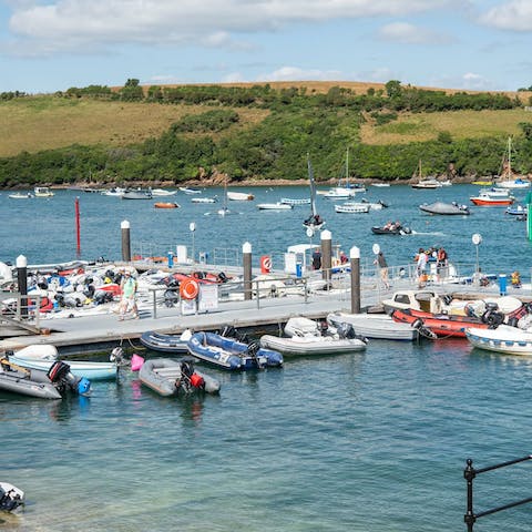 Stroll down to the water's edge, just fifteen meters from your door