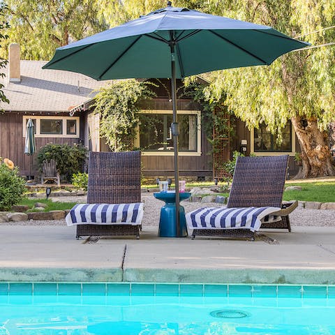 Jump into the inviting pool