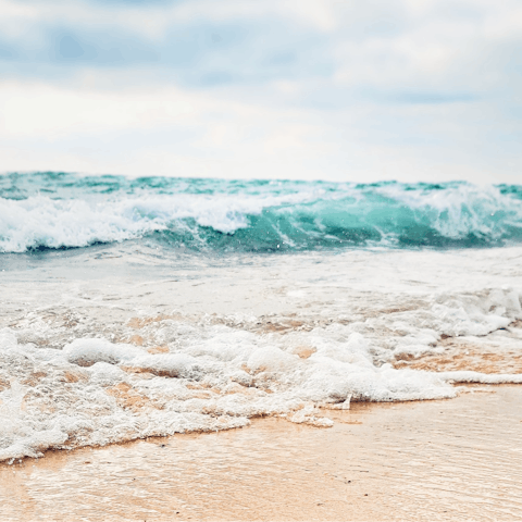 Splash in the salty surf of one of the nearby beaches in Hossegor