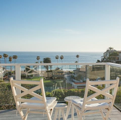 Enjoy sweeping sea views from your balcony