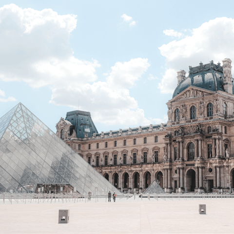 Browse the artworks at the Louvre Museum – it's reachable on foot